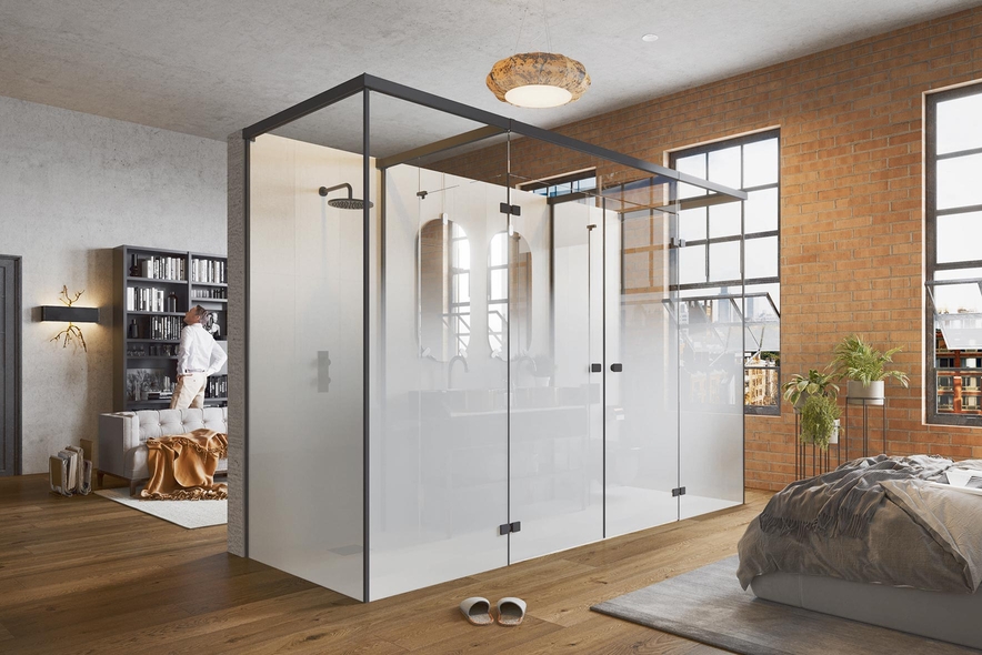 Duscholux propose d’installer la cabine de douche n’importe où dans la maison. Personnalisable grâce à de nombreuses variations, sa nouvelle solution modulaire SYSTEM 210 se fond jusque dans la chambre à coucher et redéfinit l’espace sans travaux lourds. duscholux.com